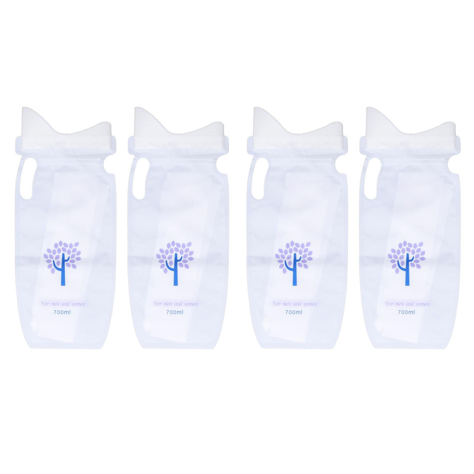 Neoglint 4 stuks Unisex Wegwerp Urinezak Draagbare Plaszak Auto Nood Urinezak voor Kinderen Volwassenen