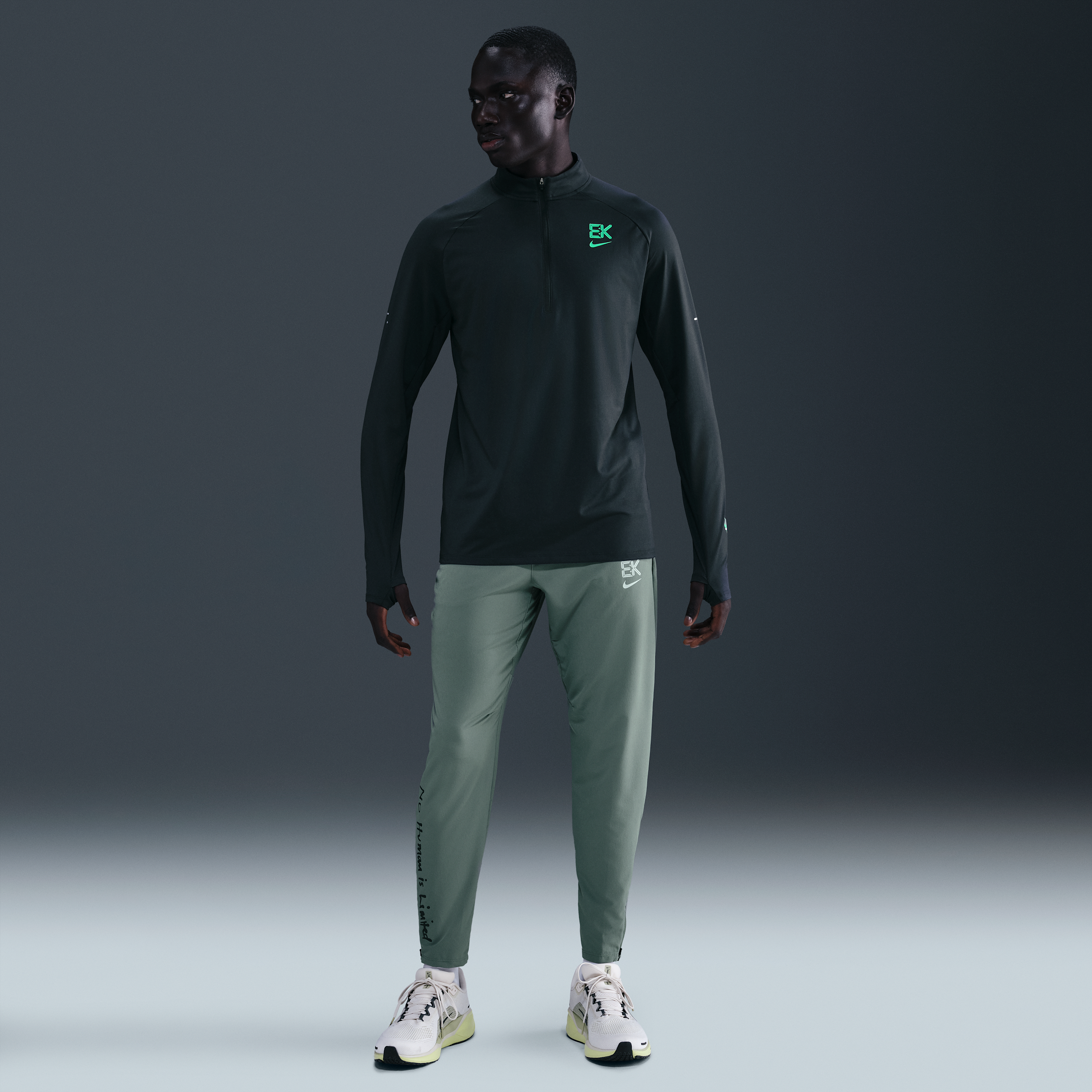 Nike Stride 'Eliud Kipchoge' geweven Dri-FIT hardloopbroek voor heren - Grijs
