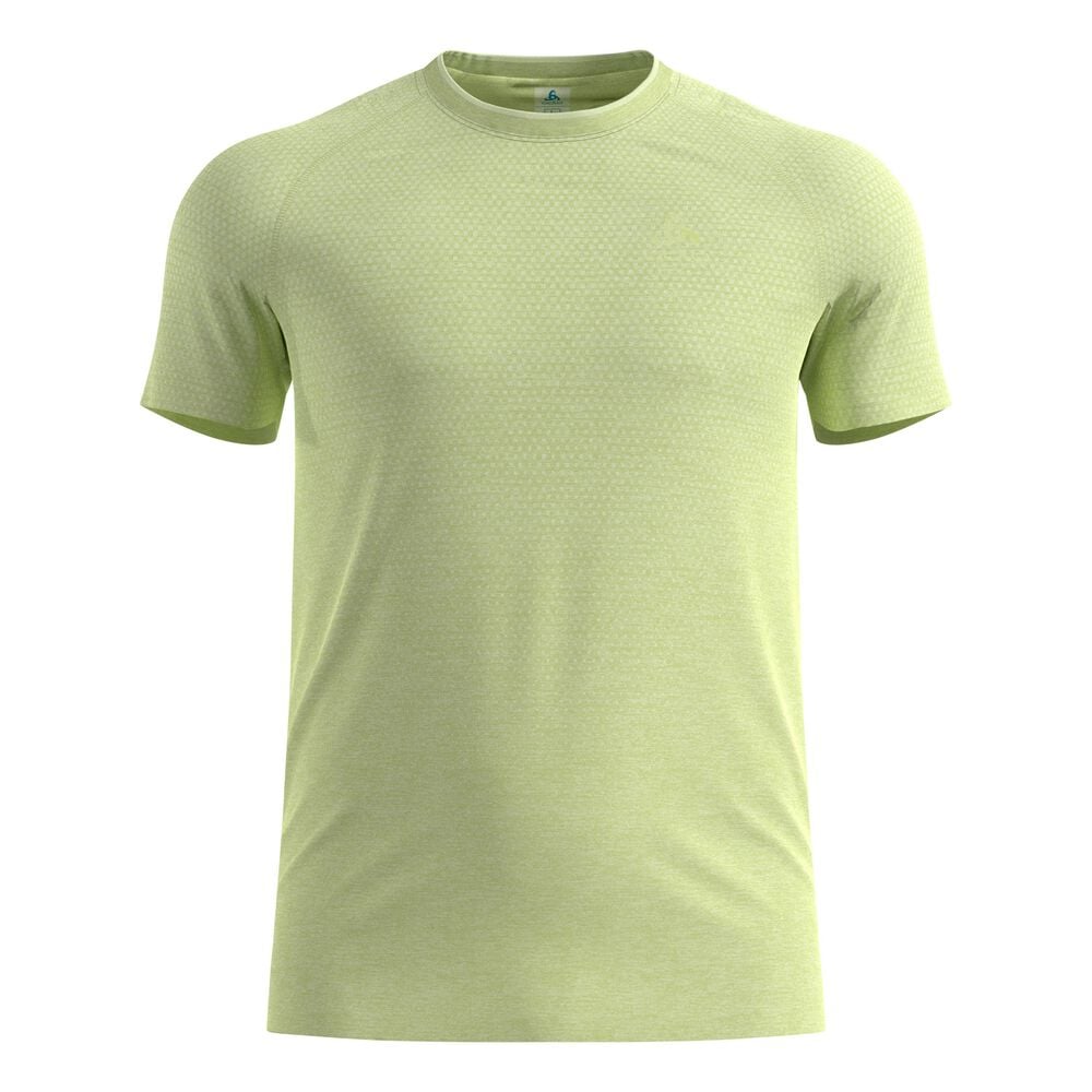 Odlo Essential Seamless Hardloopshirt Heren-limoen