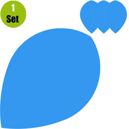 Lena Poly Plain Pear Blauw