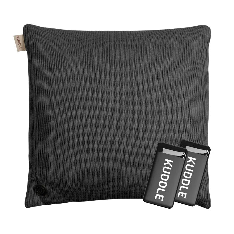Kuddle Warmtekussen - 45x45cm Cozy Grey - 2 Powerbanks