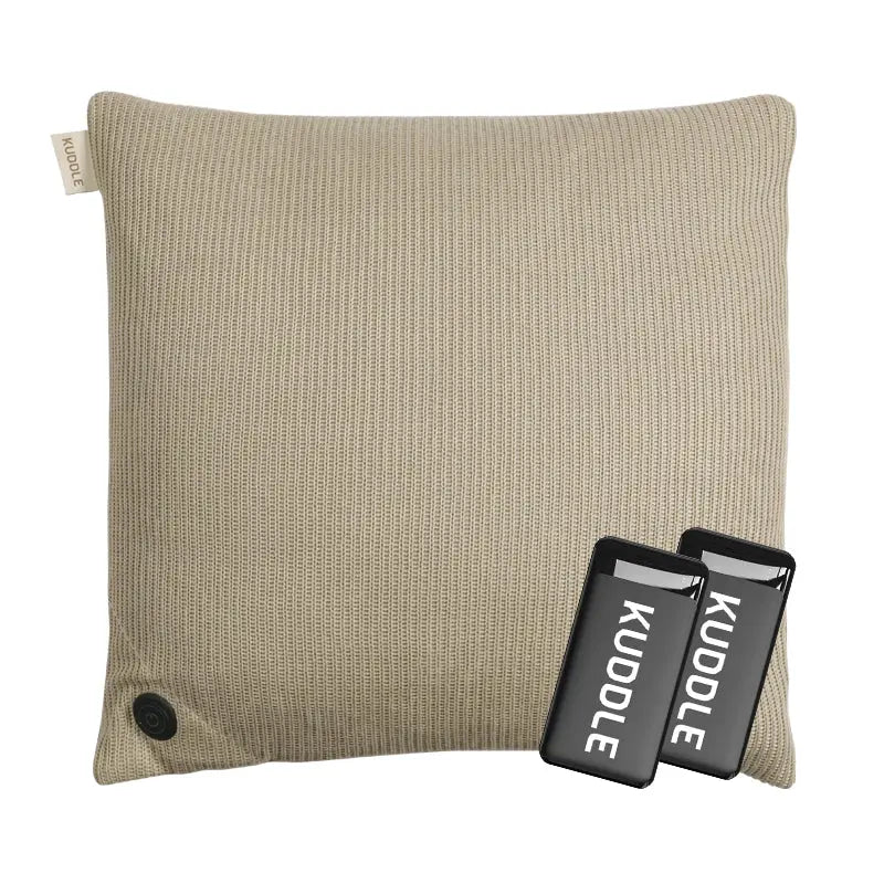 Kuddle Warmtekussen - 45x45cm Sand Beige - 2 Powerbanks