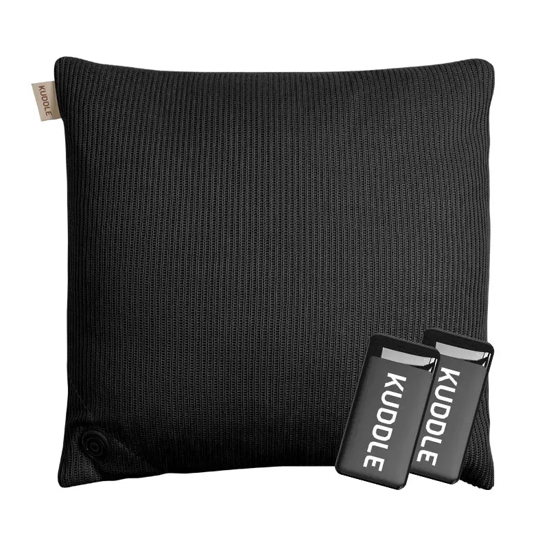 Kuddle Warmtekussen - 45x45cm Midnight Black - 2 Powerbanks