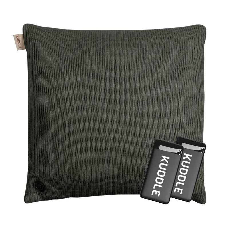 Kuddle Warmtekussen - 45x45cm Olive Green - 2 Powerbanks