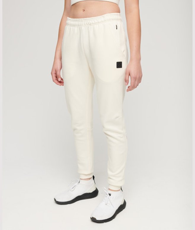 Superdry Code Tech Slimfit Joggingbroek Crème
