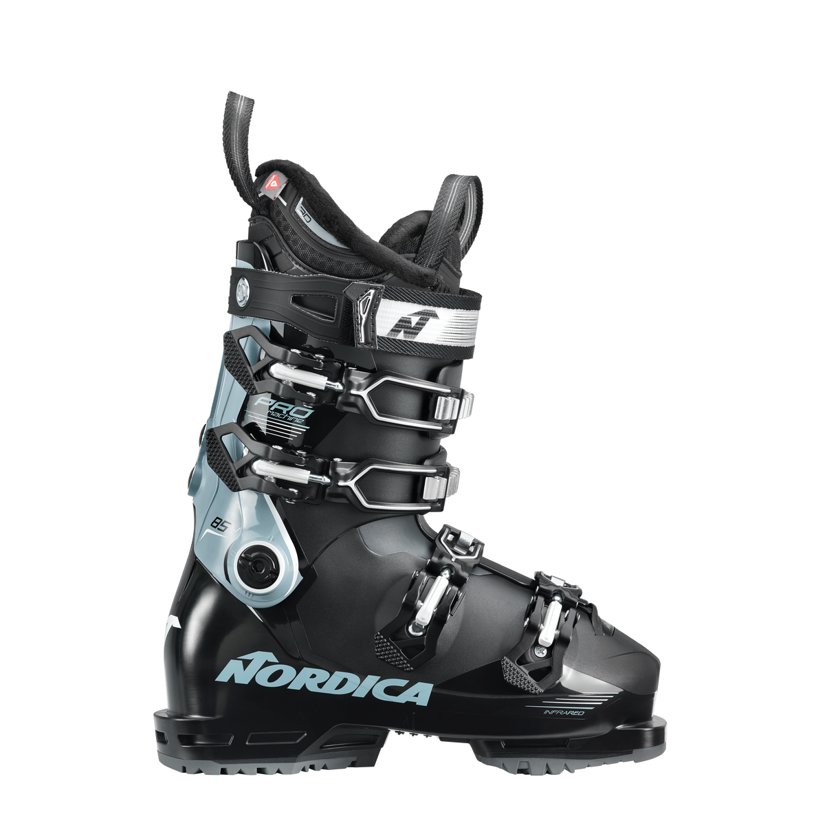Nordica Promachine 85w GW LV skischoenen zwart/blauw dames, 26.5