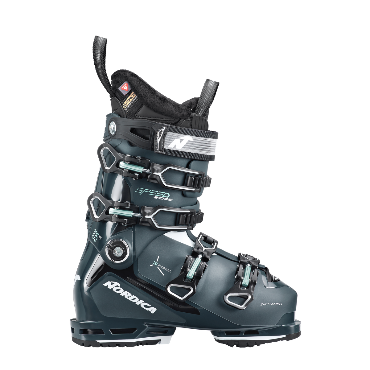 Nordica Speedmachine 3 105w GW MV skischoenen groen/zwart dames, 27.5