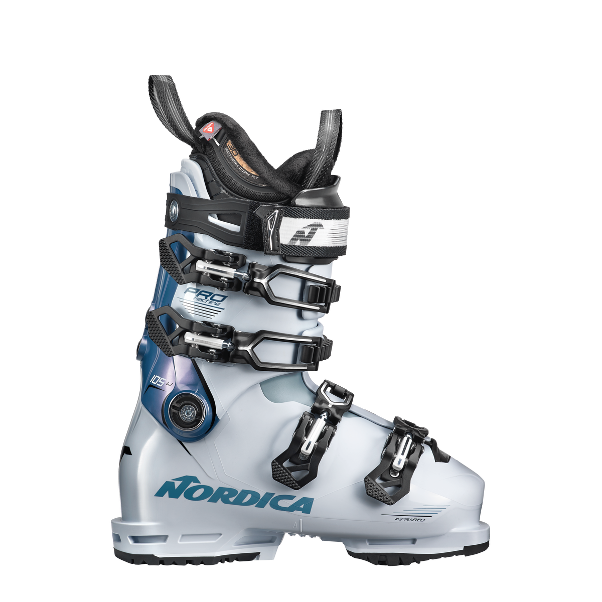 Nordica Promachine 105w GW LV skischoenen wit/blauw dames, 27.5