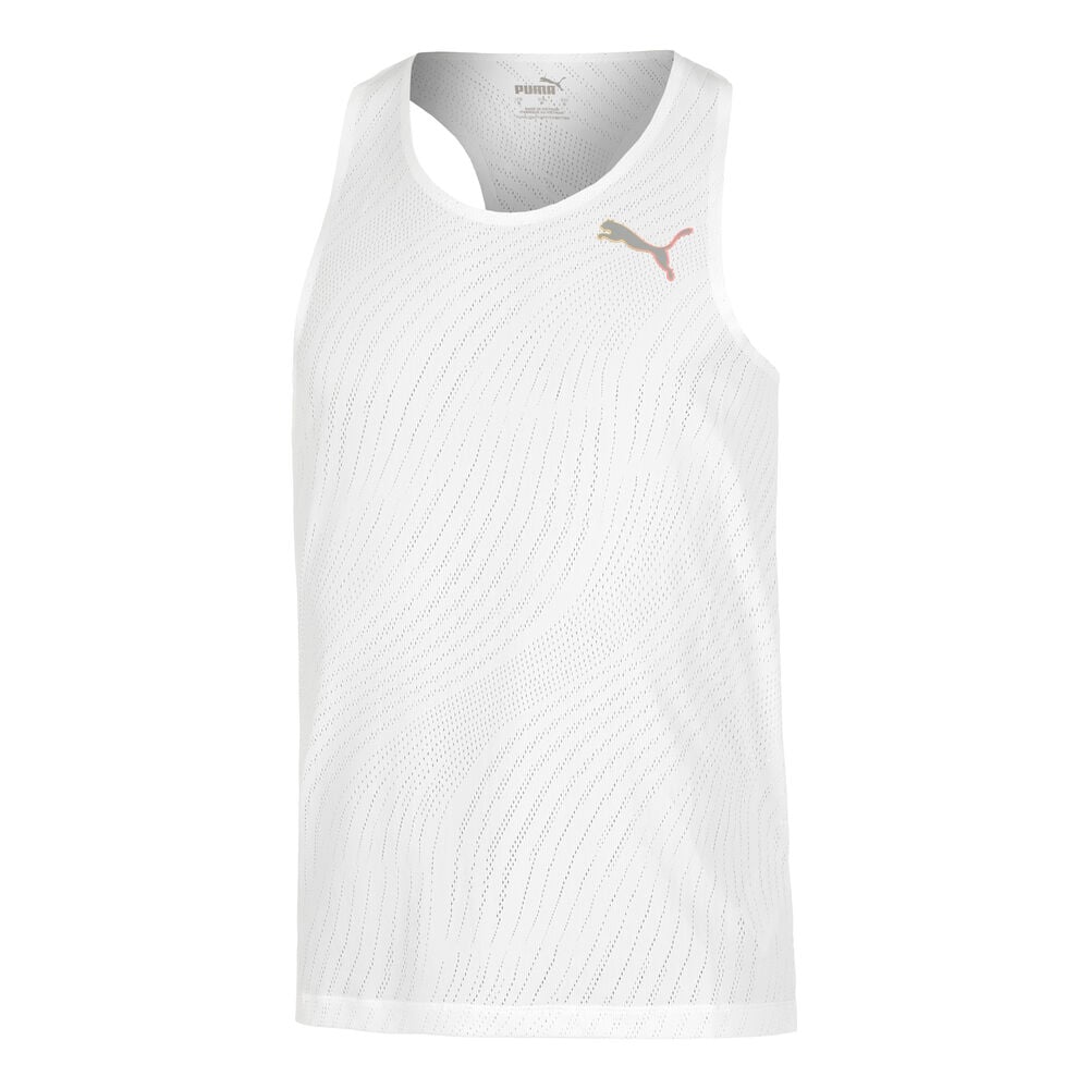Puma Ultraspun Singlet Hardloopshirt Heren-Wit