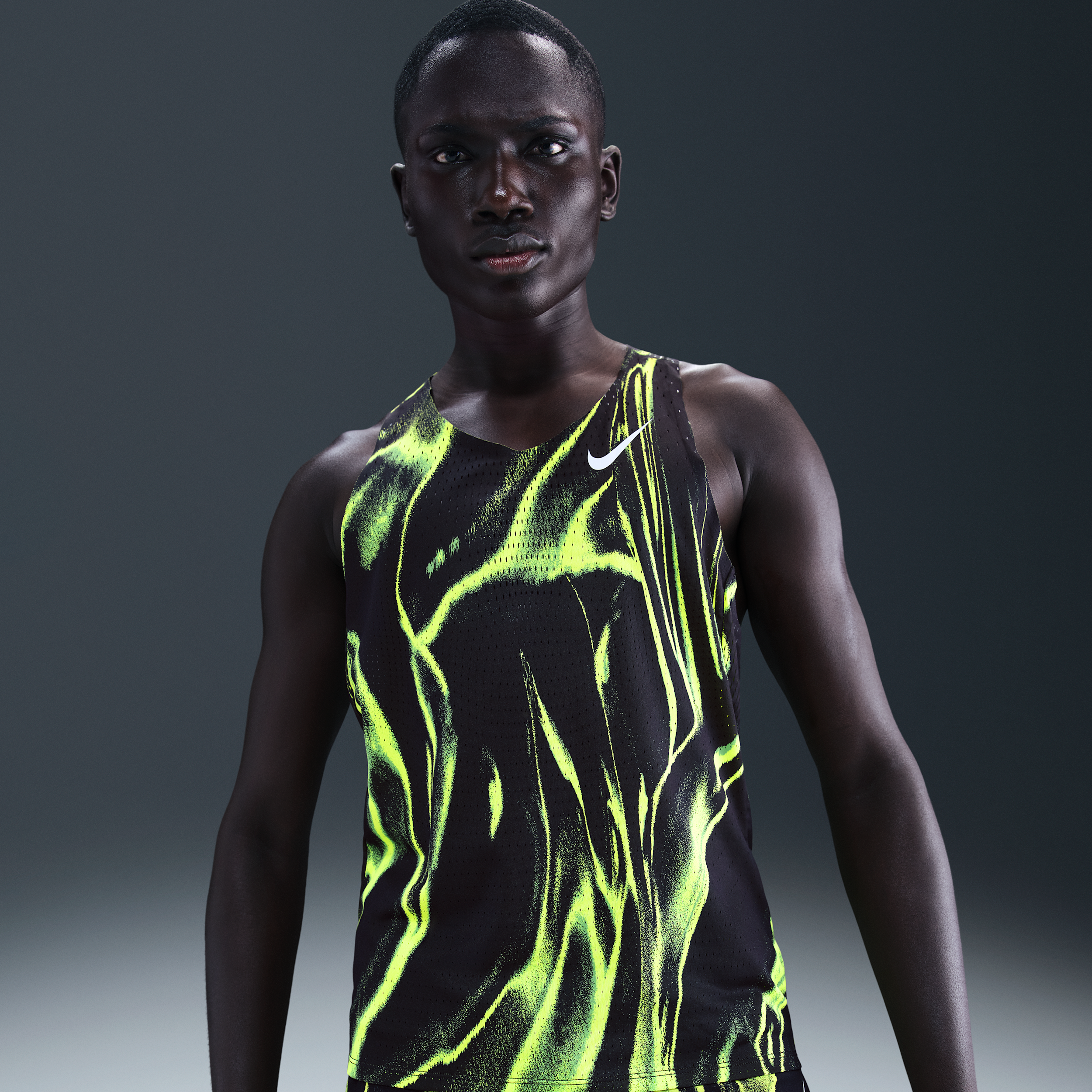 Nike AeroSwift Dri-FIT ADV hardloopsinglet voor heren - Geel
