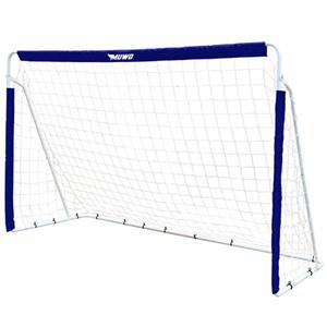 MUWO Staal voetbaldoel 240 x 150 cm blauw/wit