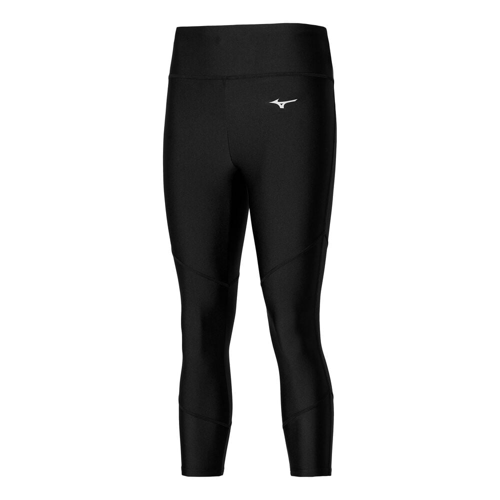 Mizuno Impulse Core 3/4 Tight Hardlooplegging Dames-Zwart