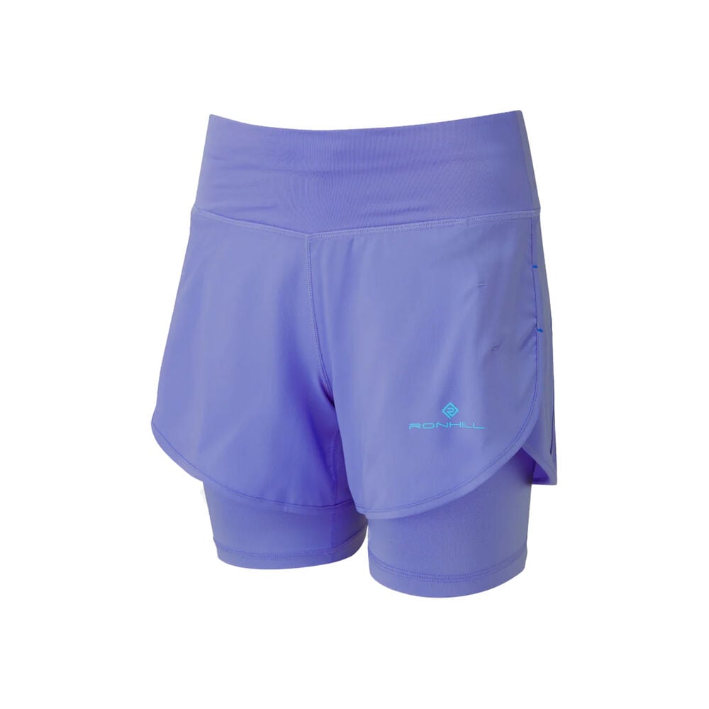 Ronhill Tech 4.5in Twin Hardloopshorts Dames-Paars