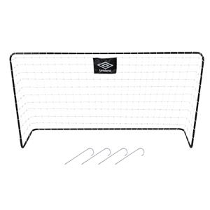 Umbro Voetbaldoel - metaal - zwart/wit - 182 x 122 x 61 cm - voetbalgoal groot -