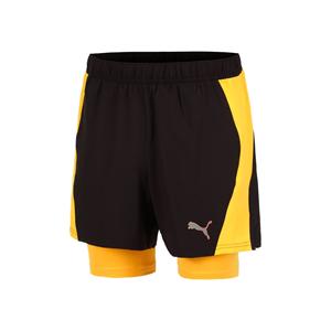 Puma Ultraweave Velocity 2in1 Hardloopshorts Heren-Zwart,Oranje