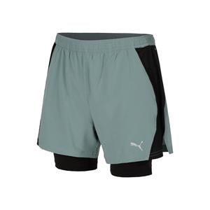 Puma Velocity 2in1 Hardloopshorts Heren-Groen