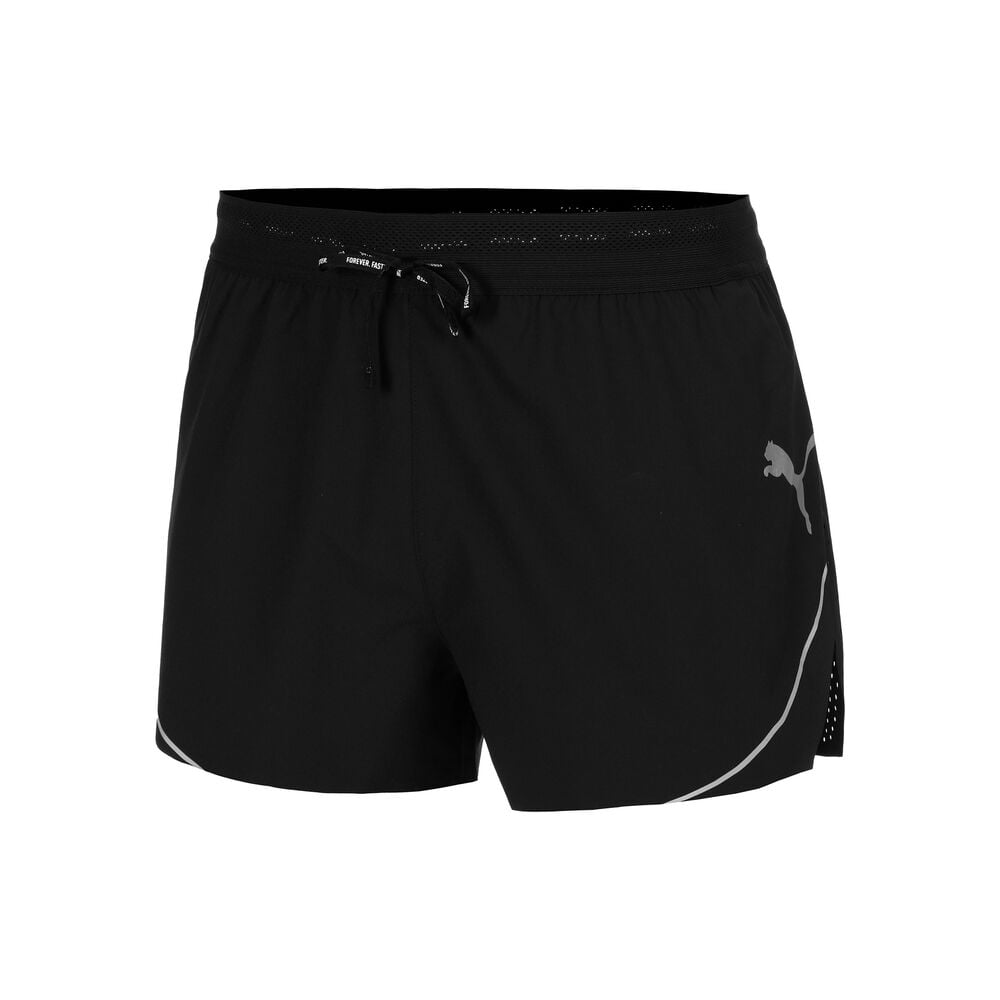 Puma Raceday Ultraweave 3in Split Hardloopshorts Heren-Zwart
