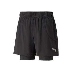 Puma Run 2in1 5in Shorts Heren-Zwart