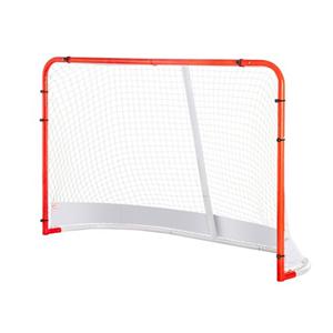 VEVOR Hockeydoel Streethockeynet, Streethockeydoel Hockeynet, 183 x 64 x 122 cm Hockeytrainingsdoelenset, Officieel professioneel indoor/outdoor hockeydoel van stalen buizen met net, wit/rood, trainin