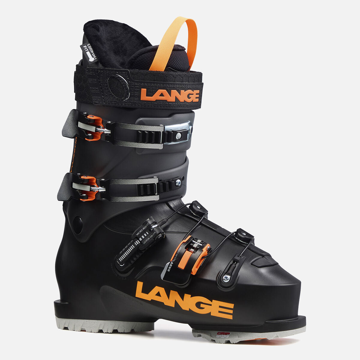 Lange Concept 10 UHV GW piste skischoenen zwart/oranje heren, 27.5