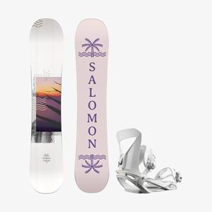 Salomon Beste Test Set Lotus Incl. Binding Snowboard Set Dames 142