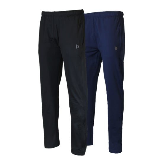 Donnay Donnay Heren - 2-Pack - Anton Powerstretch Trainingsbroek - Zwart & Navy