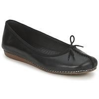 Clarks Klassische Ballerinas, "Freckle Ice", für Damen, black leather