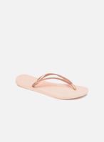 Havaianas Zehentrenner, Metallic-Effekt, für Damen, roségold, 37