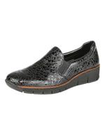 Rieker Damen Slipper, granit, schwarz