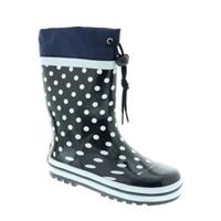 Playshoes Rubberlaarzen met stippen marine - Blauw - Jongen/Meisjes