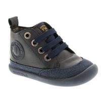 leren babyschoenen donkerblauw