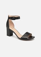 Clarks Sandaletten, "Deva Mae", Blockabsatz, für Damen, 02 black leather