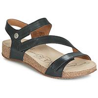 Damen Seibel Riemchen Sandalen schwarz