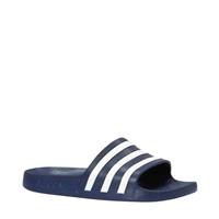 Adilette Aqua Slide Sandals - Dark Blue - UK 4 - Blue