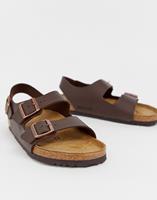 BIRKENSTOCK Milano Bs  Komfort-Sandalen normal dunkelbraun Herren 