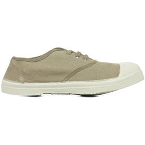 Katoenen tennisschoenen voor kinderen met vetersluiting Bensimon beige