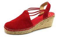 Stoute-schoenen.nl Toni Pons espadrilles Tremp Rood TON46