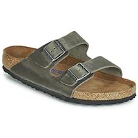 Birkenstock Arizona Weichbettung Nubukleder geölt weit Pantoletten