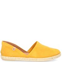 Verbenas Veloursleder Espadrille gelb