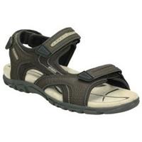 GEOX Uomo Sandal Strada Outdoorsandalen dunkelbraun Herren 