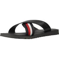 TOMMY HILFIGER Pantolette CRISS CROSS LEATHER SANDAL