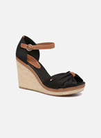 Tommy Hilfiger, Wedges Elena 1d in schwarz, Sandalen für Damen