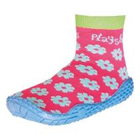 Playshoes zwemsokken meisjes bloemetjes roze/blauw /29