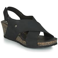 Damen Panama Jack Komfort Sandalen schwarz