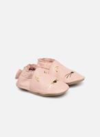 Baby Mädchen Krabbelschuhe „Soft Soles Goldy Cat“ ROBEEZ rosa