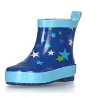 Playshoes Kinder Gummistiefel Sterne blau 