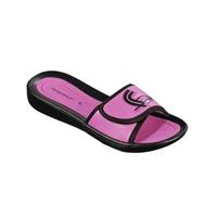 Beco badslippers met klittenband roze dames 