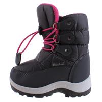 Playshoes snowboots met koord junior grijs/roze /21