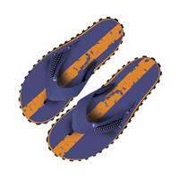 Beco teenslippers heren donkerblauw/oranje 