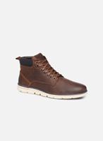 JACK & JONES leren veterboots bruin